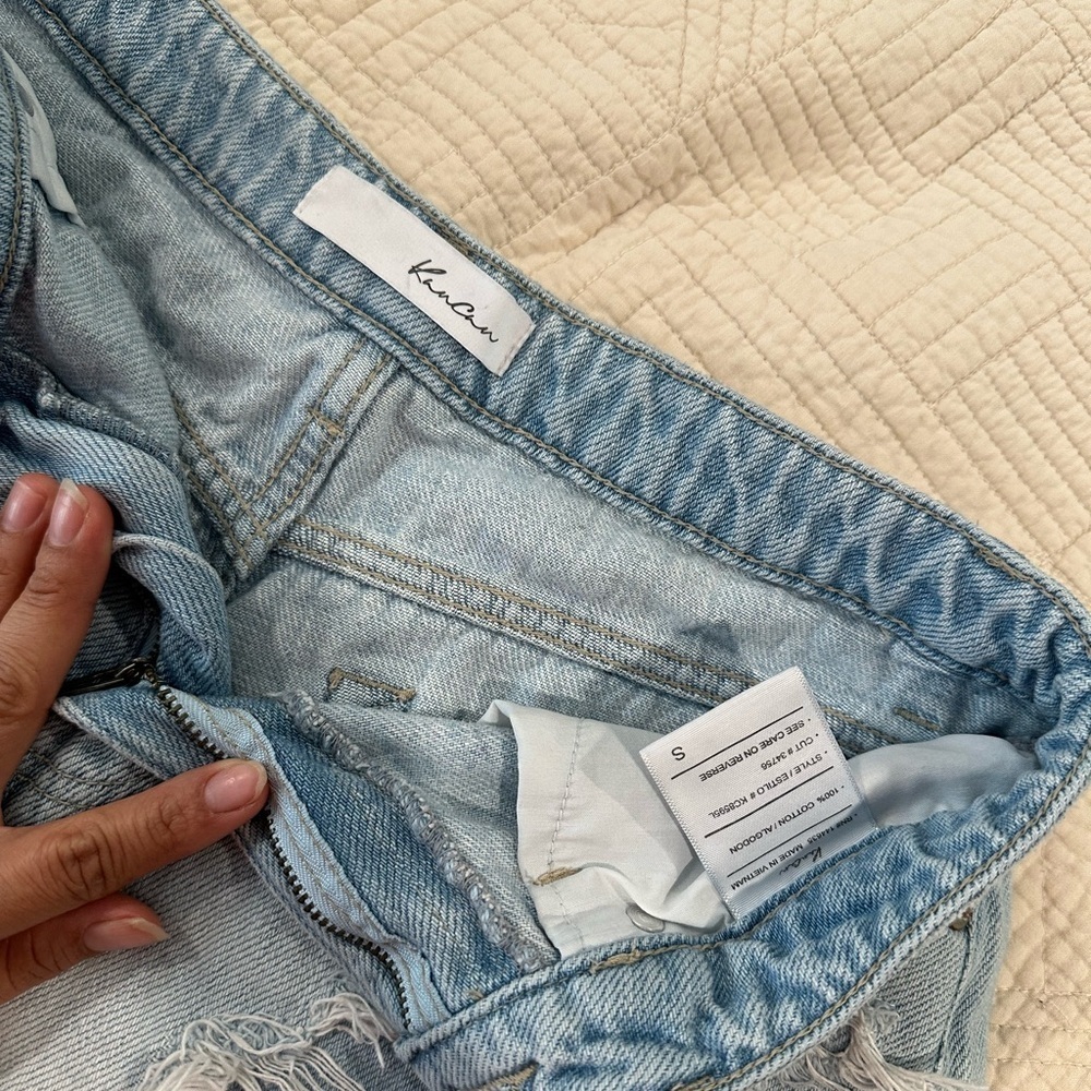 KanCan Blue Vintage Distressed Jean Shorts - Picture 6 of 6